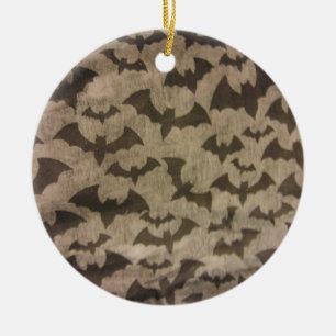 Black Bats Ceramic Tree Decoration