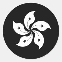 Black Bauhinia flag