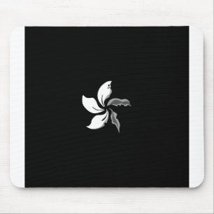 Black Bauhinia Wilted Petals Flag Hong Kong Mouse Mat