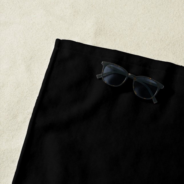 Black Beach Towel (In Situ)