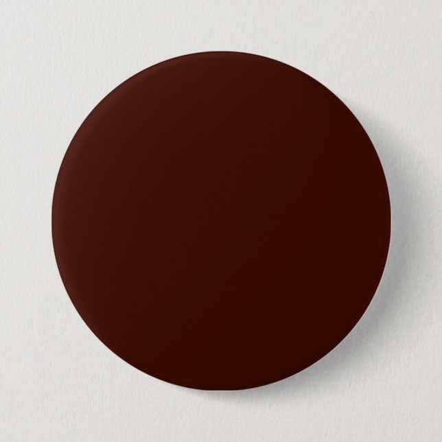Black bean (solid colour) 7.5 cm round badge (Front)
