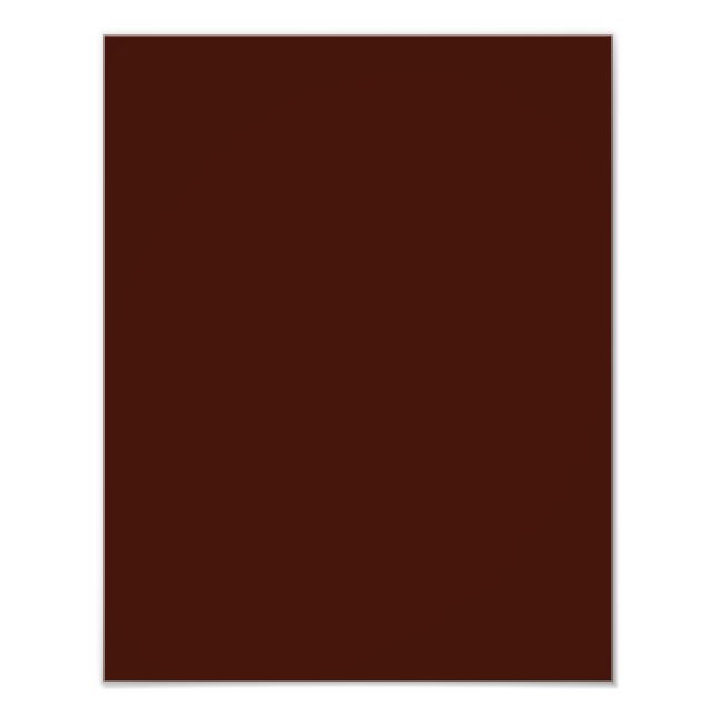 Black bean (solid colour) photo print (Front)