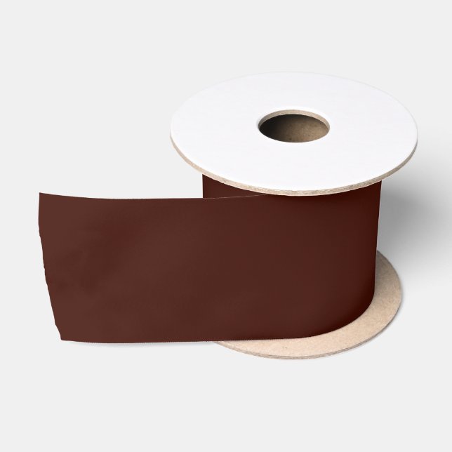Black Bean Solid Colour Satin Ribbon (Spool)