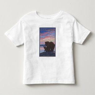 Black Bear and CubSouth Dakota Toddler T-Shirt
