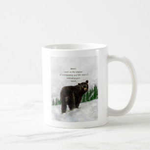 Black Bear Animal totem Inspirational Spirit Guide Coffee Mug