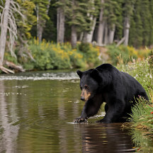 Black Bear at the River