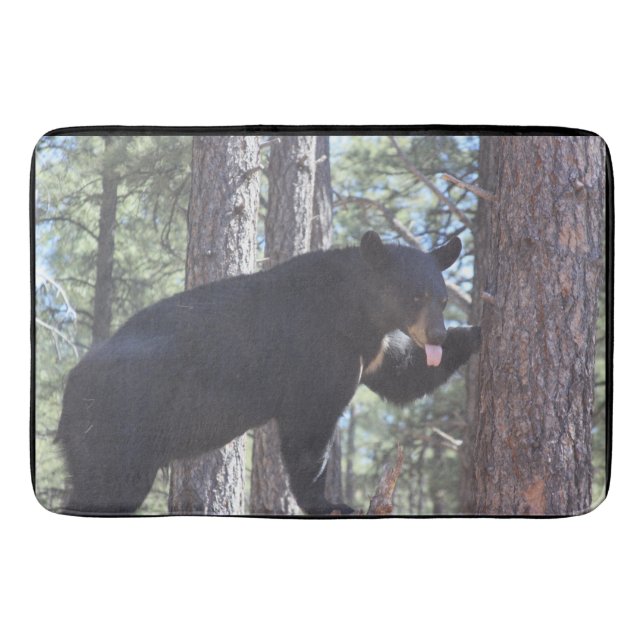 Black Bear Bath Mat (Front)