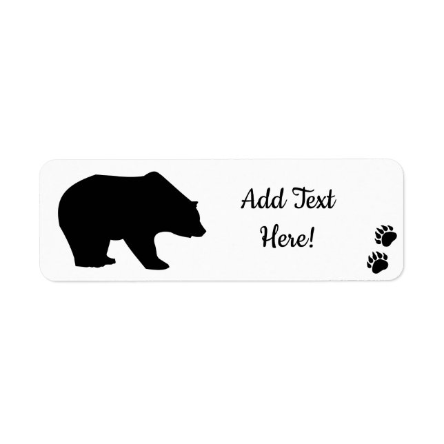 Black Bear Bear Paws (Front)