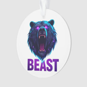 Black Bear 'BEAST' - Bold Aesthetic Ornament