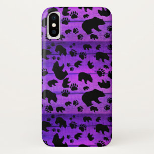 Black Bear Black Bear Paws iPhone X Case