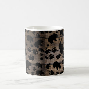 Black Bear Black Bear Paws Coffee Mug