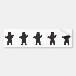 Black Bear Bumper Sticker