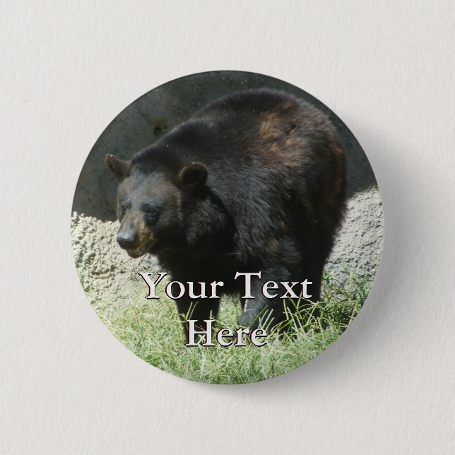 Black Bear Button (Front)