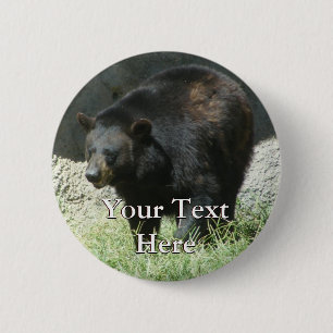 Black Bear Button