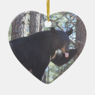 Black Bear Ceramic Tree Decoration
