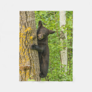 Black Bear Cub Minnesota Fleece Blanket