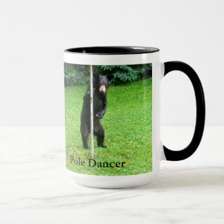 Black Bear Cub Pole Dancer Coffee Mug