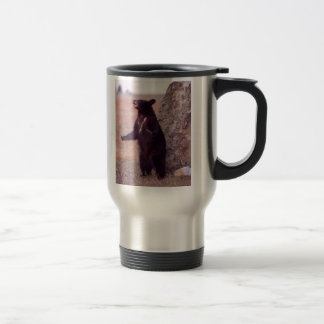 black bear cub travel mug