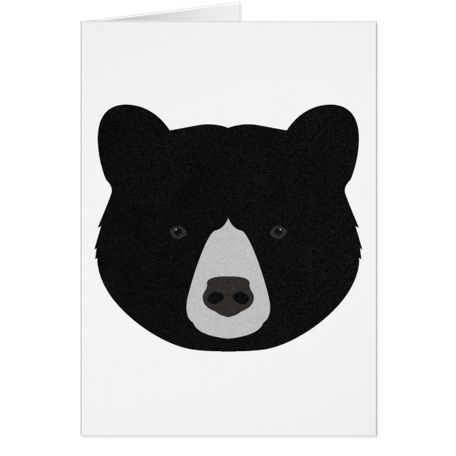 Black Bear Face (Front)