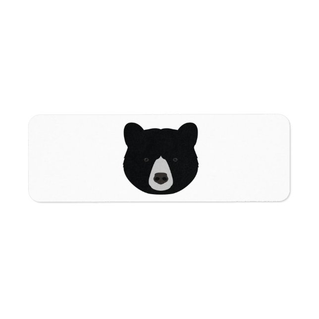 Black Bear Face (Front)