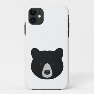 Black Bear Face iPhone 11 Case
