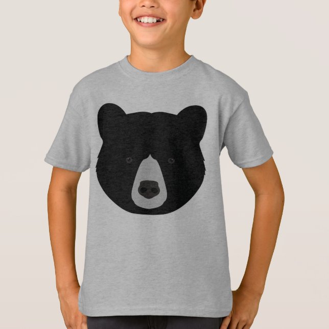Black Bear Face T-Shirt (Front)