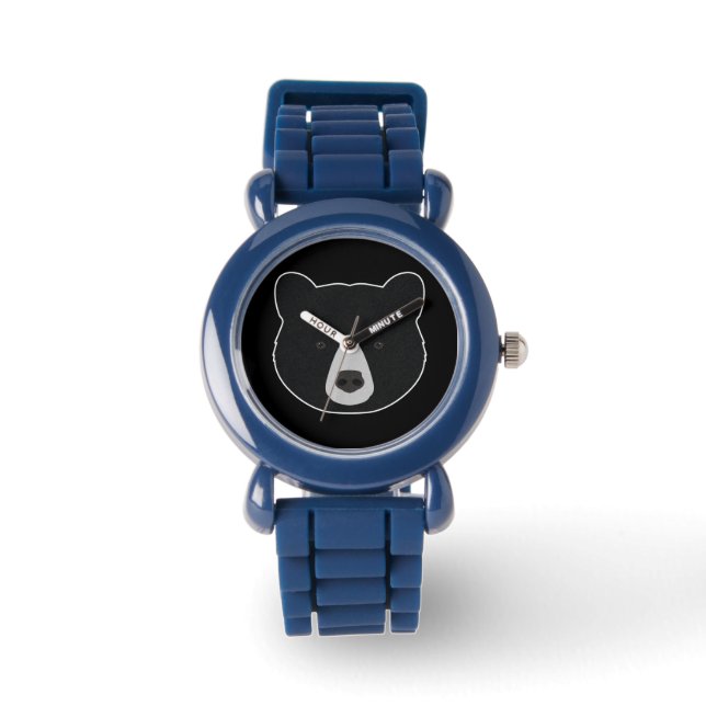 Black Bear Face Watch (Front)