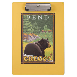 Black Bear in Forest - Bend, Oregon Clipboard
