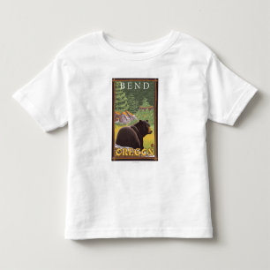 Black Bear in Forest - Bend, Oregon Toddler T-Shirt