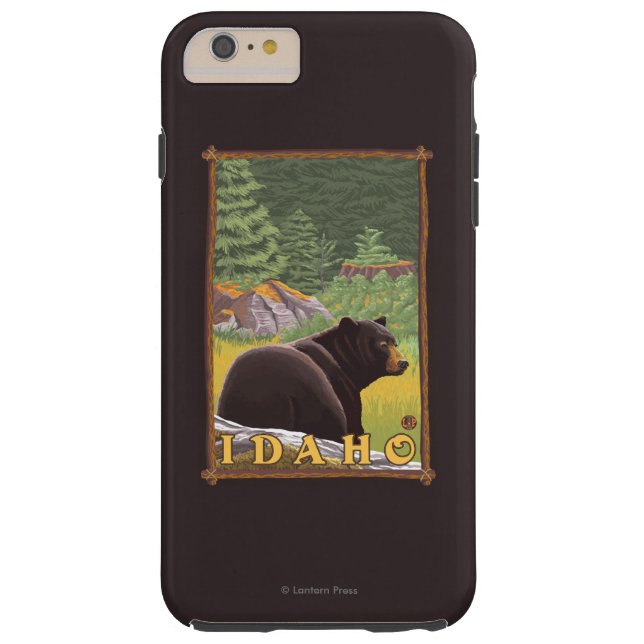 Black Bear in Forest - Idaho Case-Mate iPhone Case (Back)