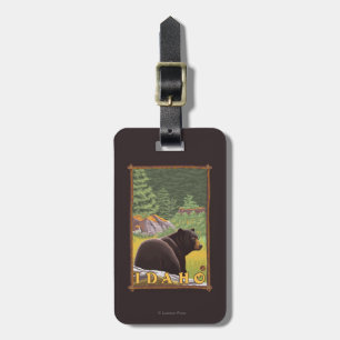 Black Bear in Forest - Idaho Luggage Tag