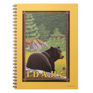 Black Bear in Forest - Idaho Notebook