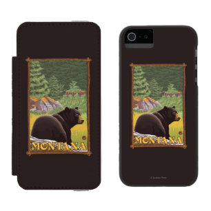 Black Bear in Forest - Montana Incipio Watson™ iPhone 5 Wallet Case