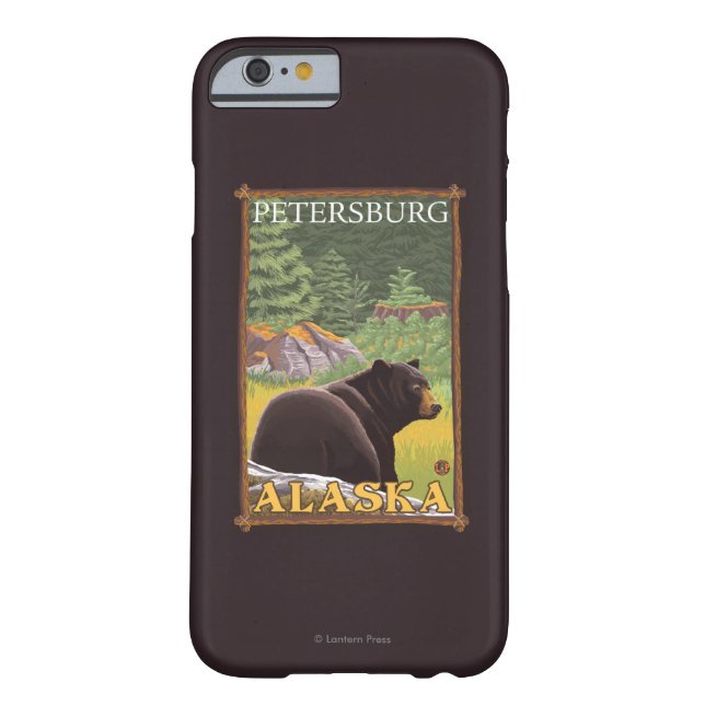 Black Bear in Forest - Petersburg, Alaska Case-Mate iPhone Case (Back)