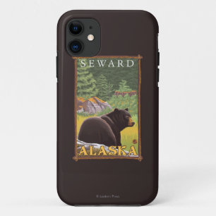 Black Bear in Forest - Seward, Alaska iPhone 11 Case