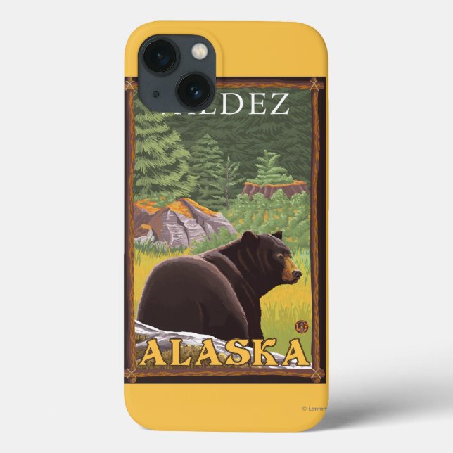 Black Bear in Forest - Valdez, Alaska Case-Mate iPhone Case (Back)