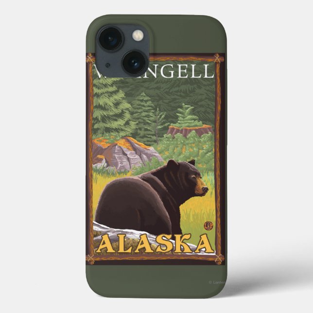 Black Bear in Forest - Wrangell, Alaska Case-Mate iPhone Case (Back)