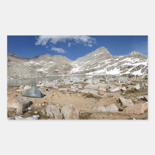 Black Bear Lake Camp - Sierra Rectangular Sticker