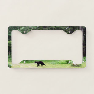 Black Bear  Licence Plate Frame