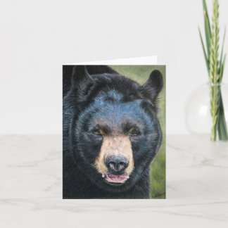 Black bear notecard