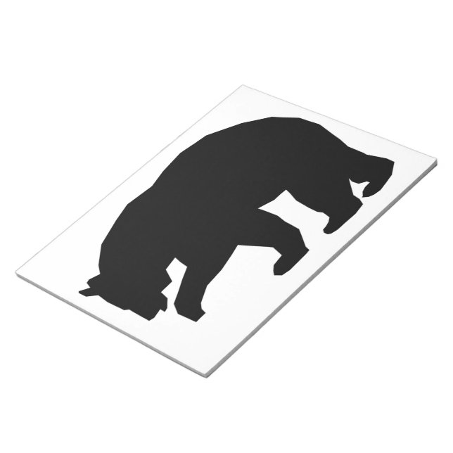 BLACK BEAR NOTEPAD (Angled)