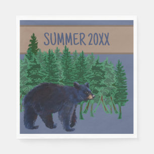 Black Bear Paper Napkin