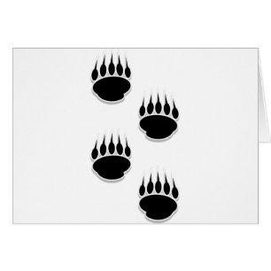 Black Bear Paw Prints