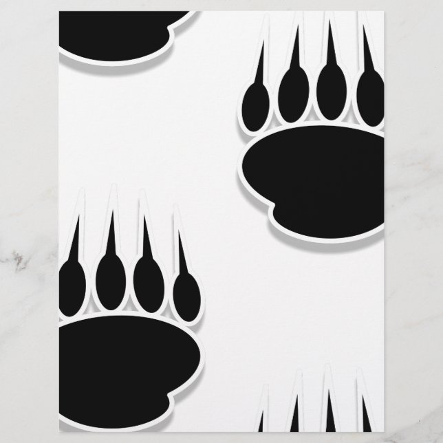Black Bear Paw Prints (Front)