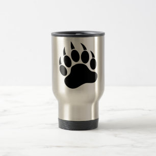 Black bear Paw Travel Mug