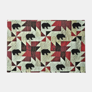 Black Bear Quilt Doormat