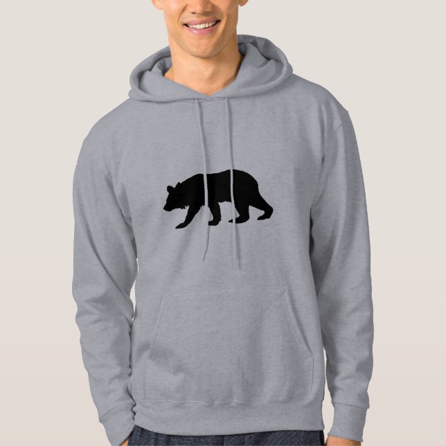 Black Bear Silhouette Hoodie (Front)