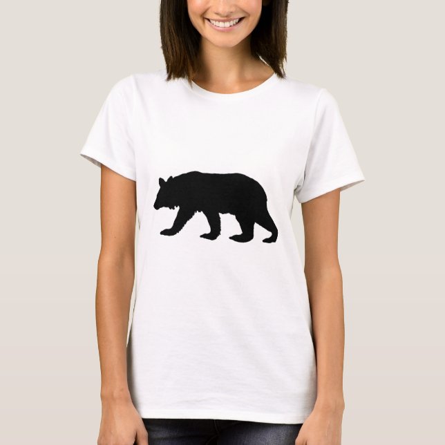 Black Bear Silhouette T-Shirt (Front)