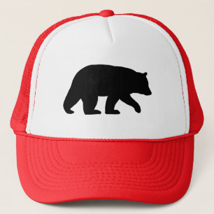 Black Bear Silhouette Trucker Hat