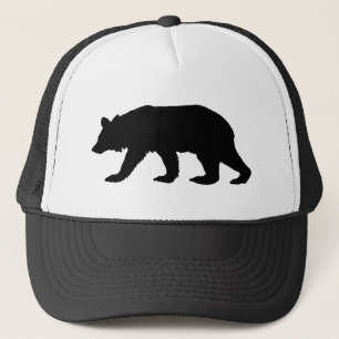 Black Bear Silhouette Trucker Hat